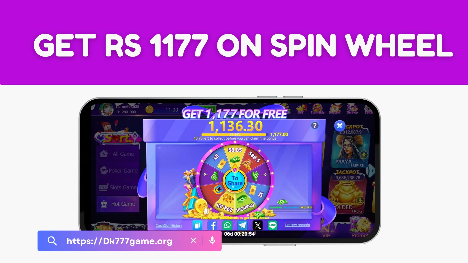 dk777 free bonus